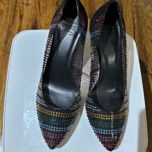 INC Women’s cushioned black embellished heels